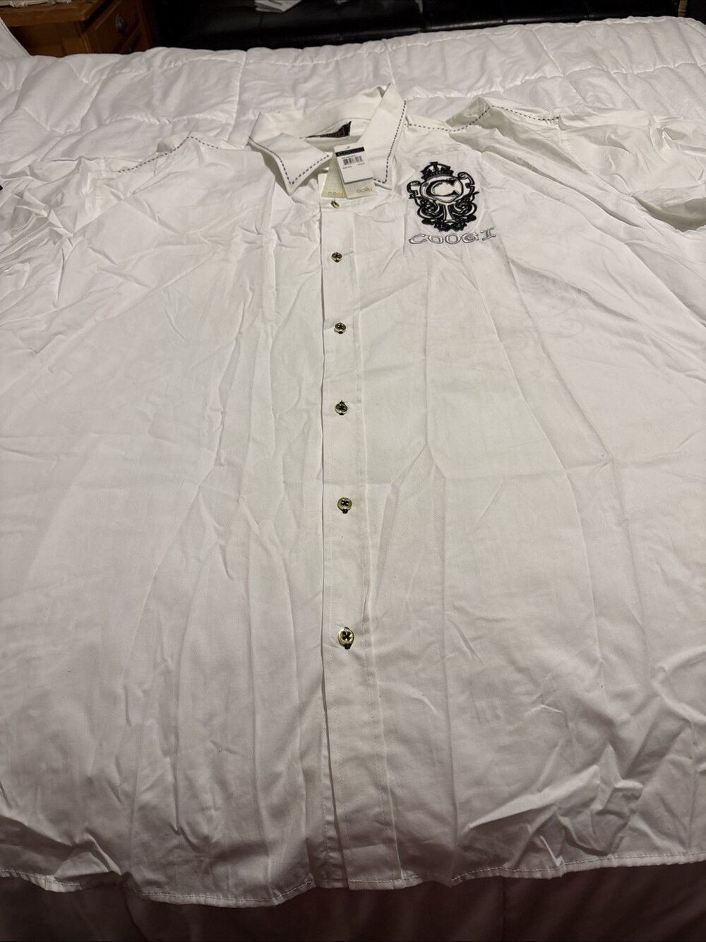 COOGI Dress Shirt 6XL NEW Australia Embroidered NWT $135 Button Up Down